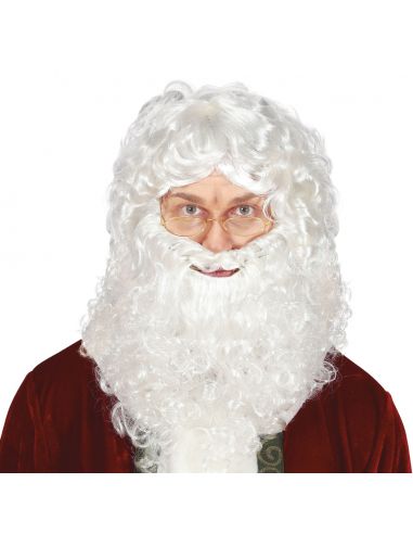 Peluca con Barba Noel Tienda de disfraces online - Mercadisfraces
