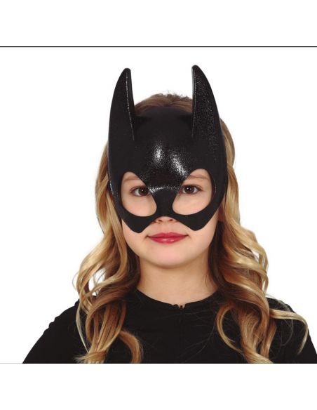 Media Mascara Murciélago Inf. Negra Tienda de disfraces online - Mercadisfraces