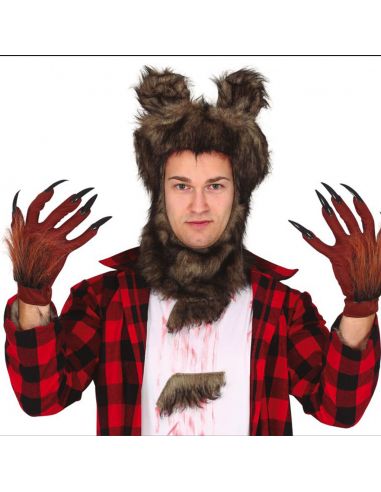 Guantes Hombre Lobo con Garras Tienda de disfraces online - Mercadisfraces