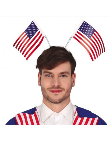 Diadema Banderas América Tienda de disfraces online - Mercadisfraces
