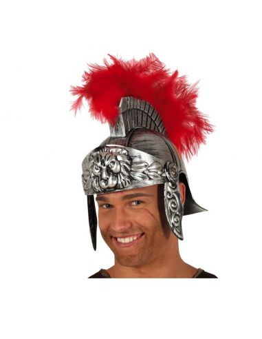 Casco Romano con Pluma Tienda de disfraces online - Mercadisfraces