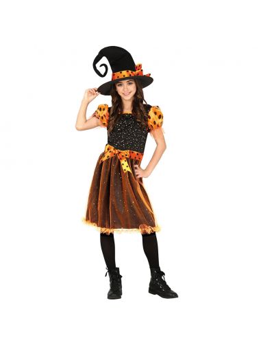 Disfraz Bruja Naranja Infantil Tienda de disfraces online - Mercadisfraces