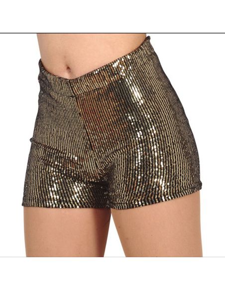 Shorts Lentejuelas Oro Tienda de disfraces online - Mercadisfraces