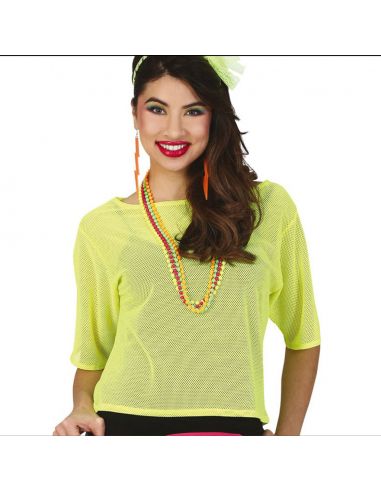 Camiseta Red Amarillo Neón Tienda de disfraces online - Mercadisfraces