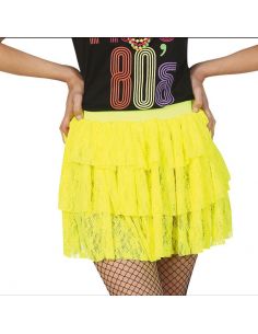 Falda '80S Amarillo Neón Tienda de disfraces online - Mercadisfraces