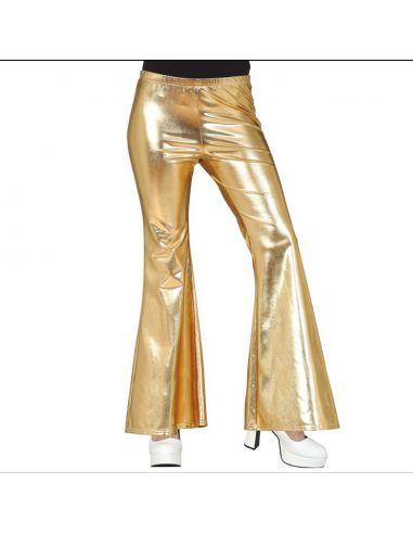 Pantalón Campana Oro Tienda de disfraces online - Mercadisfraces