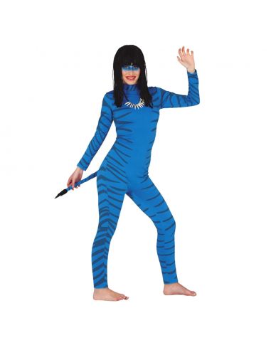 Disfraz de Felina Azul Adulta Tienda de disfraces online - Mercadisfraces