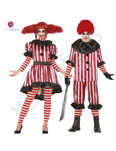 Disfraces Pareja de Payasos Asesinos Tienda de disfraces online - Mercadisfraces