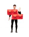 Disfraz de Tetris Rojo para adulto Tienda de disfraces online - Mercadisfraces