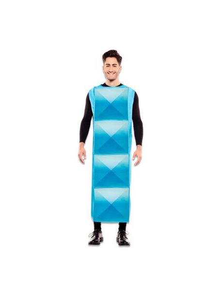Disfraz de Tetris Azul Claro para adulto Tienda de disfraces online - Mercadisfraces