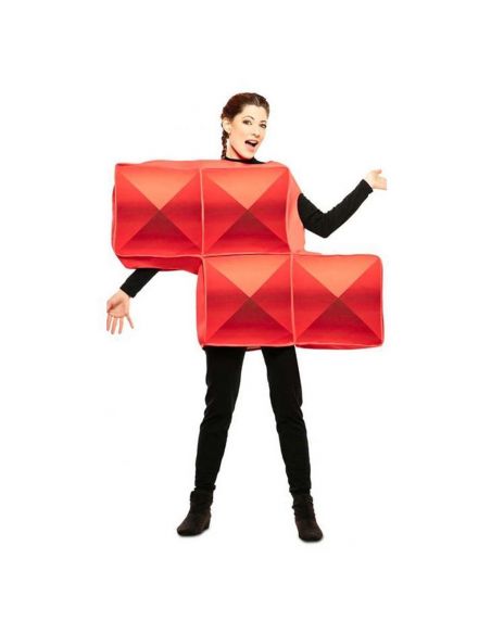 Disfraz de Tetris Rojo para adulto Tienda de disfraces online - Mercadisfraces