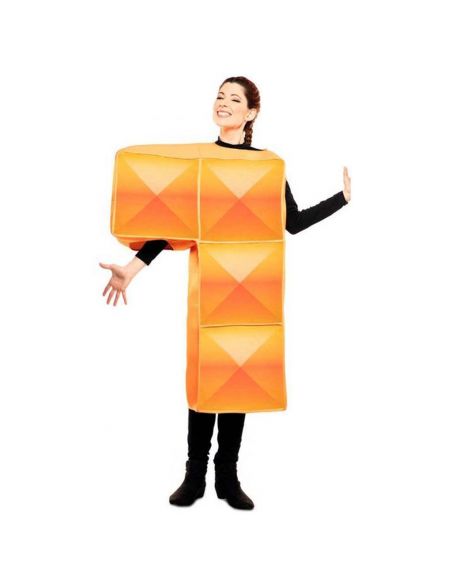 Disfraz de Tetris Naranja para adulto Tienda de disfraces online - Mercadisfraces