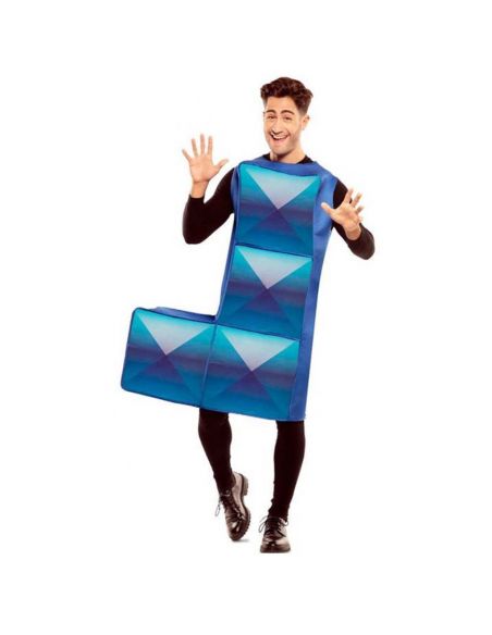 Disfraz de Tetris Azul Oscuro para adulto Tienda de disfraces online - Mercadisfraces Disfraz de Tetris Azul Oscuro para adulto Tienda de disfraces online - Mercadisfraces