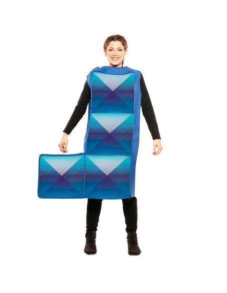 Disfraz de Tetris Azul Oscuro para adulto Tienda de disfraces online - Mercadisfraces