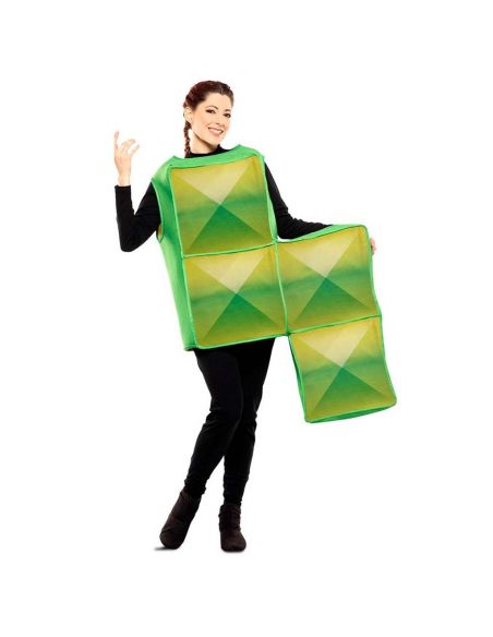 Disfraz de Tetris Verde para adulto Tienda de disfraces online - Mercadisfraces