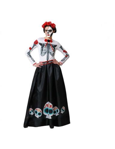 Disfraz de Esqueleto en colores para mujer Tienda de disfraces online - Mercadisfraces