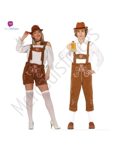 Pareja de Disfraces de Tiroleses Marrón Tienda de disfraces online - Mercadisfraces Pareja de Disfraces de Tiroleses Marrón Tienda de disfraces online - Mercadisfraces