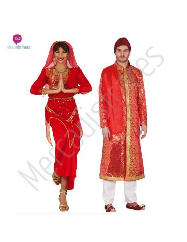 Pareja de Disfraces Hindús Tienda de disfraces online - Mercadisfraces