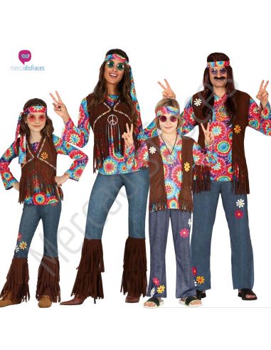 Grupo disfraces Hippies Denim Tienda de disfraces online - Mercadisfraces