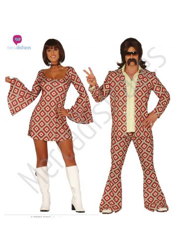 Pareja disfraces Disco años 70 Tienda de disfraces online - Mercadisfraces
