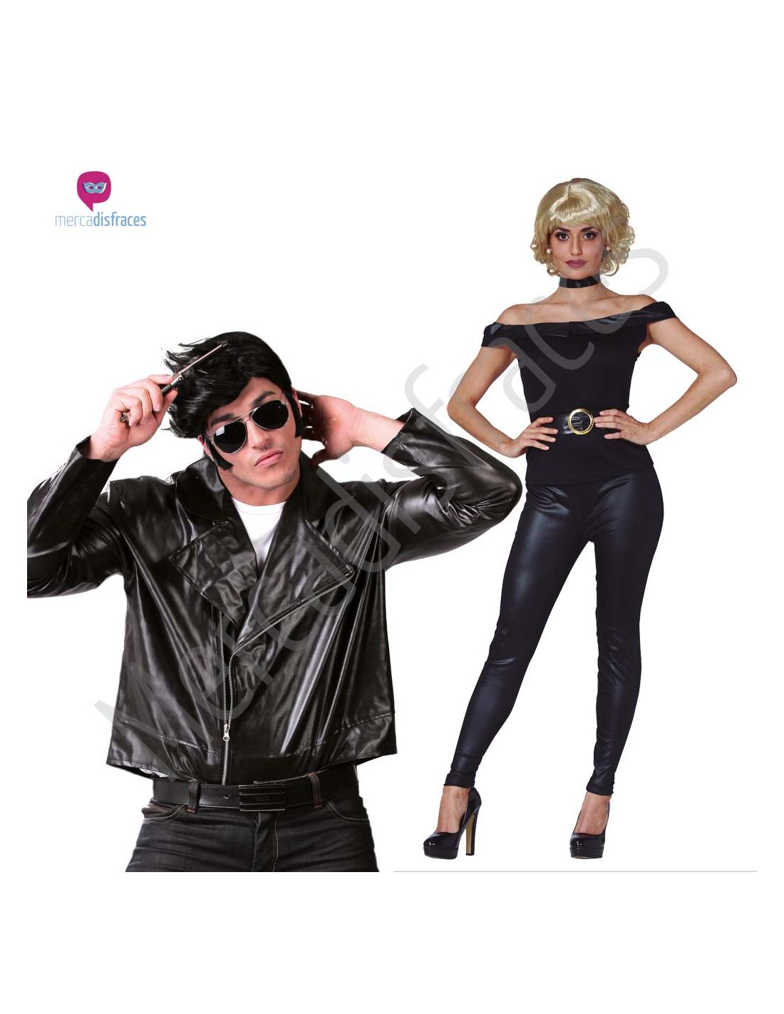 DISFRAZ GRUPO GREASE CHAQUETAS