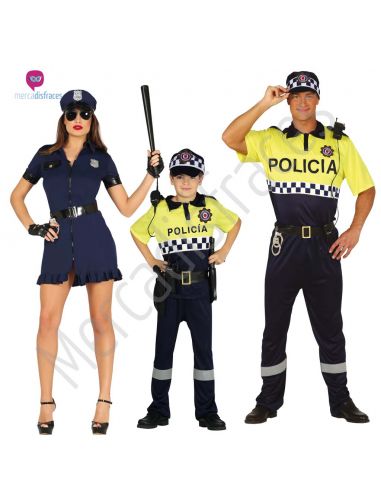 Grupo disfraces Policía Municipal Tienda de disfraces online - Mercadisfraces