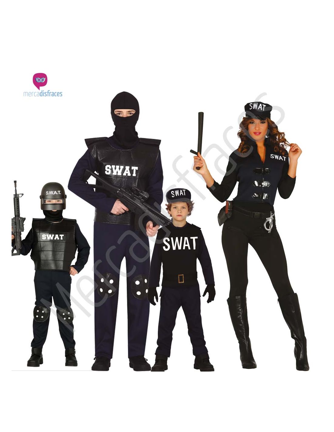 Grupo disfraces Swat, Tienda de Disfraces Online
