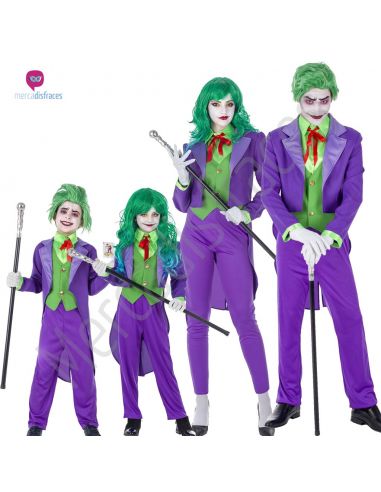 Grupo disfraces Joker Malvado Tienda de disfraces online - Mercadisfraces