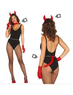 Set Diadema con pajarita y cola de Diablesa Tienda de disfraces online - Mercadisfraces