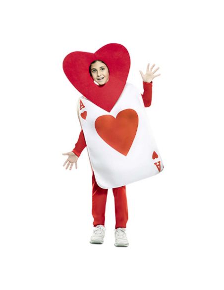 Disfraz de Carta de As de Corazones Infantil Tienda de disfraces online - Mercadisfraces
