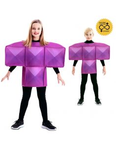 Disfraz de Tetris Morado infantil Tienda de disfraces online - Mercadisfraces