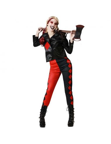 Disfraz Arlequina Roja Mujer Tienda de disfraces online - Mercadisfraces
