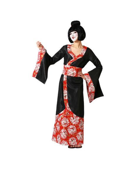 Disfraz Geisha Kimono Negro Tienda de disfraces online - Mercadisfraces