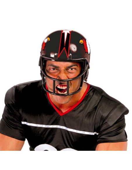 Casco de Jugador de Futbol Americano Negro Tienda de disfraces online - Mercadisfraces Casco de Jugador de Futbol Americano Negro Tienda de disfraces online - Mercadisfraces
