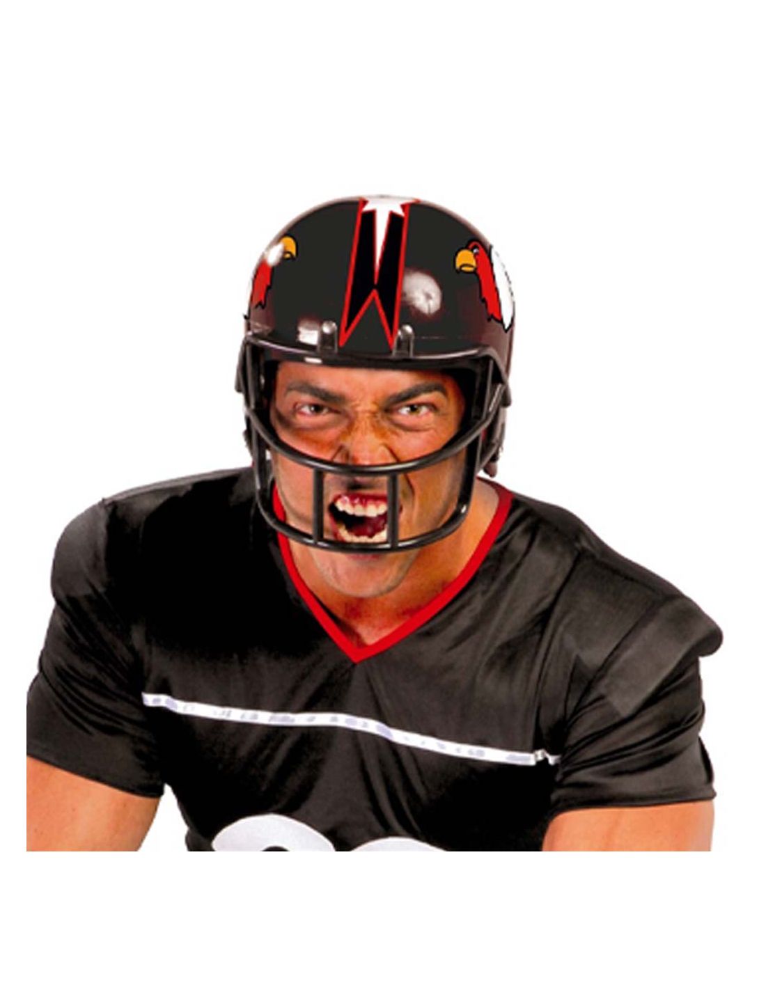 Casco de Jugador de Futbol Americano Negro