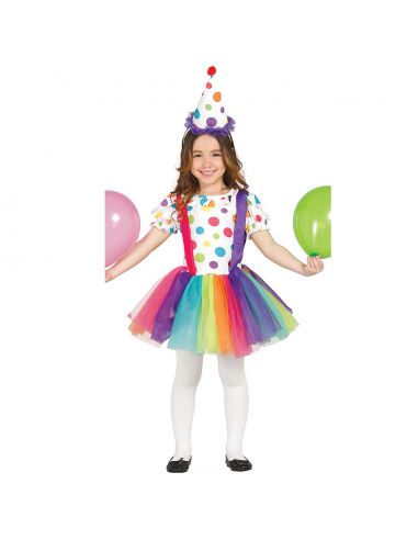 Disfraz Payasita Colorines Niña Tienda de disfraces online - Mercadisfraces