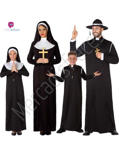 Disfraces para Grupos de Curas y Monjas Tienda de disfraces online - Mercadisfraces