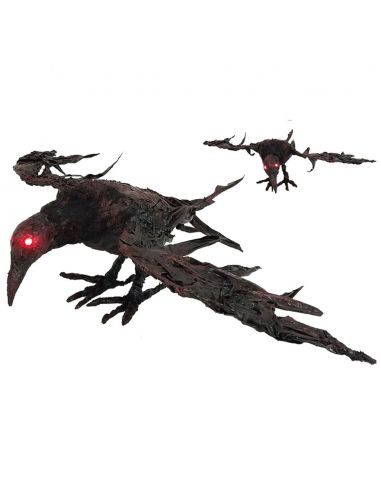 Cuervo Zombie marrón con luz Tienda de disfraces online - Mercadisfraces