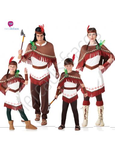 Disfraces para Grupos de Indios "Nube Blanca" Tienda de disfraces online - Mercadisfraces