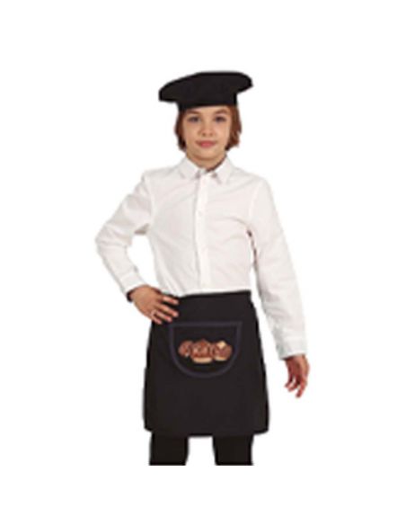 Delantal Negro con Boina Tienda de disfraces online - Mercadisfraces
