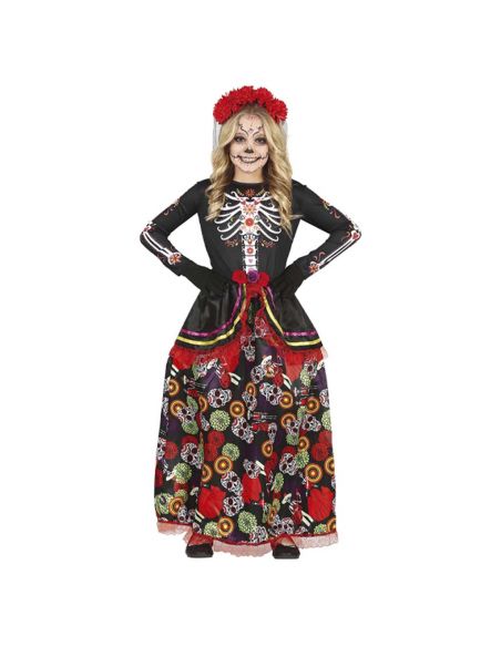 Disfraz de Catrina para niña Tienda de disfraces online - Mercadisfraces