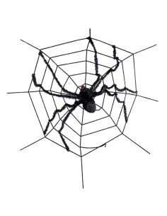Telaraña con araña gigante Tienda de disfraces online - Mercadisfraces