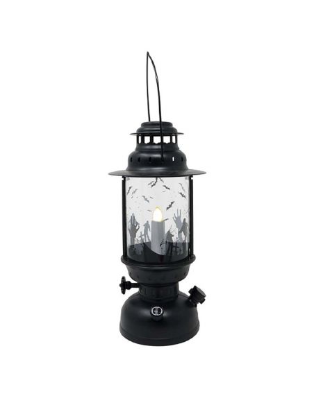 Farol negro con luz Tienda de disfraces online - Mercadisfraces