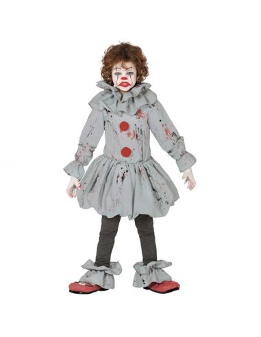 Disfraz Payaso Asesino Gris Niño Tienda de disfraces online - Mercadisfraces