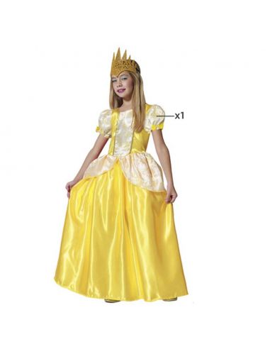 Disfraz de Princesa Dorado Niña Tienda de disfraces online - Mercadisfraces