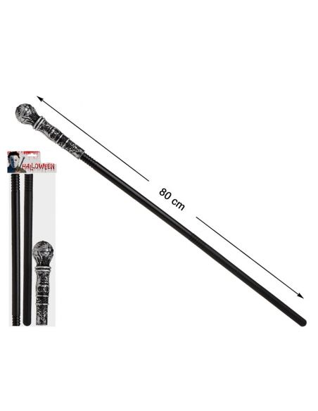 Bastón Plata Negro 80 cm. Tienda de disfraces online - Mercadisfraces Bastón Plata Negro 80 cm. Tienda de disfraces online - Mercadisfraces