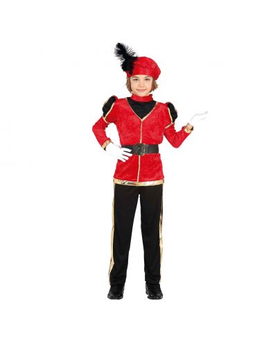 Disfraz Paje infantil rojo niño Tienda de disfraces online - Mercadisfraces