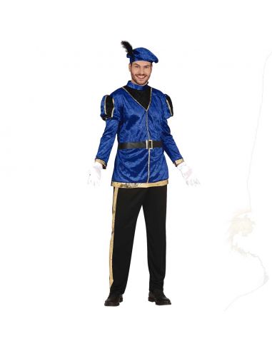 Disfraz Paje en azul para hombre Tienda de disfraces online - Mercadisfraces