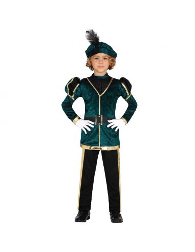 Disfraz Paje infantil verde niño Tienda de disfraces online - Mercadisfraces
