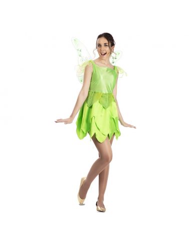 Disfraz de Hada verde con alas adulta Tienda de disfraces online - Mercadisfraces